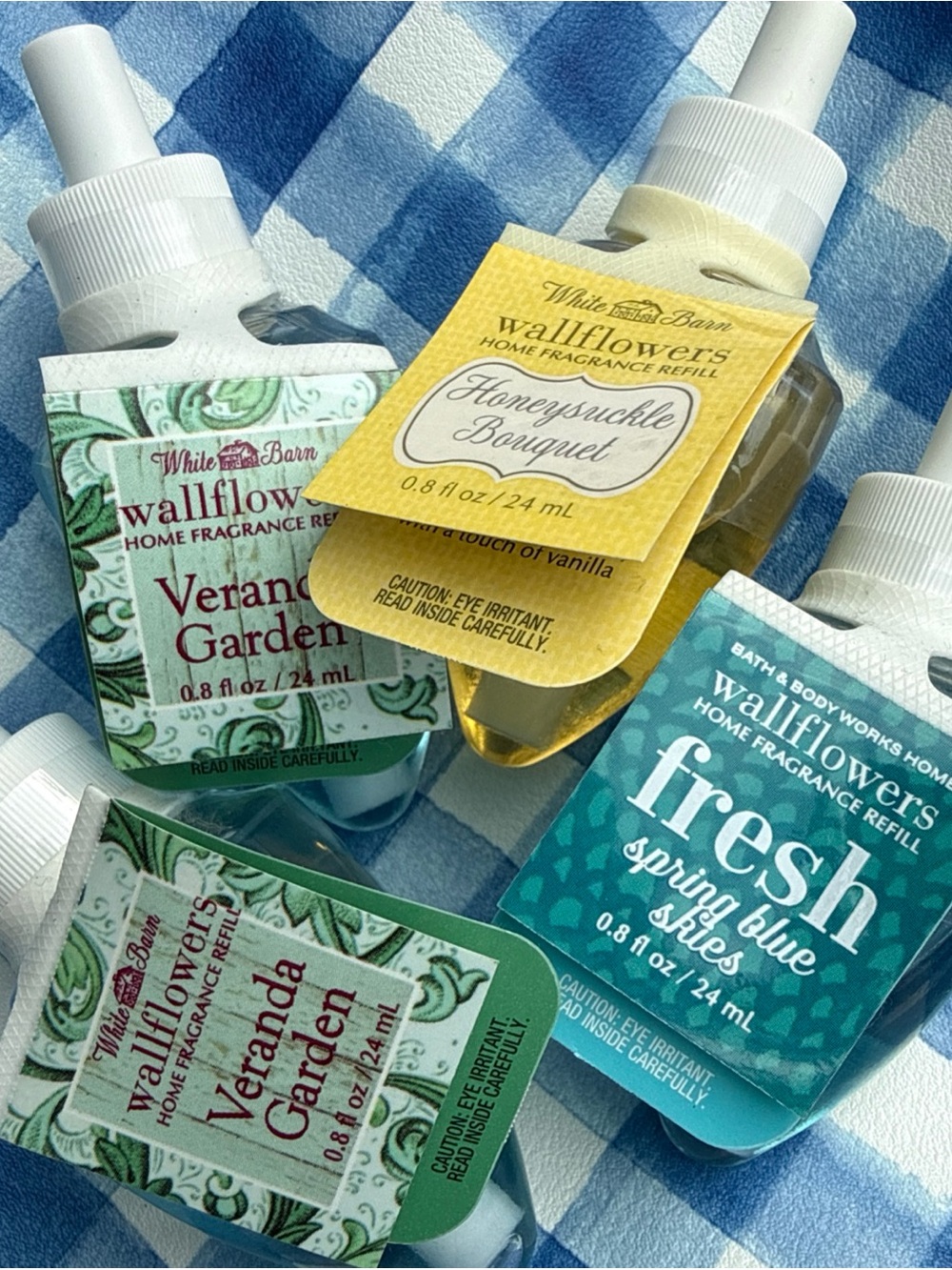 Bath & Body Works Wallflowers Refills Bundle of 4 Springtime Floral Scents New